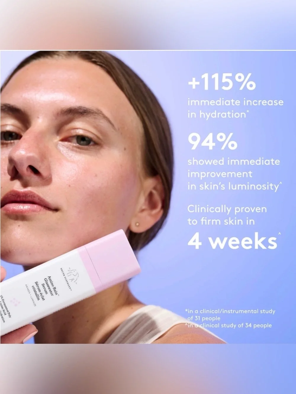 Drunk Elephant Amino Rain Glasswater Serum 30ml BRAND NEW IN BOX $60